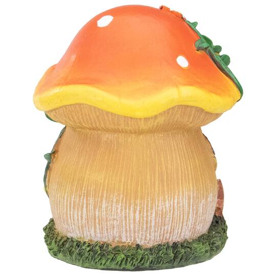 6.25" Mushroom House Outdoor Garden Statue